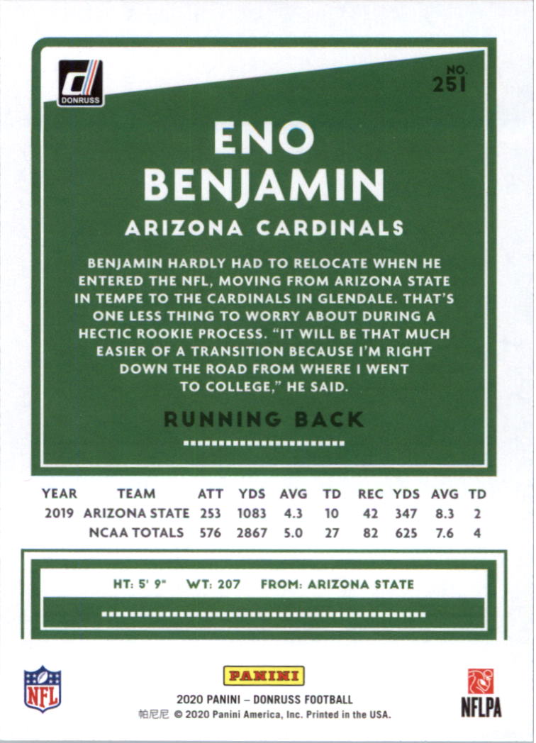 2020 Donruss Football Card Pick (Base) 210-350 - Picture 87 of 265