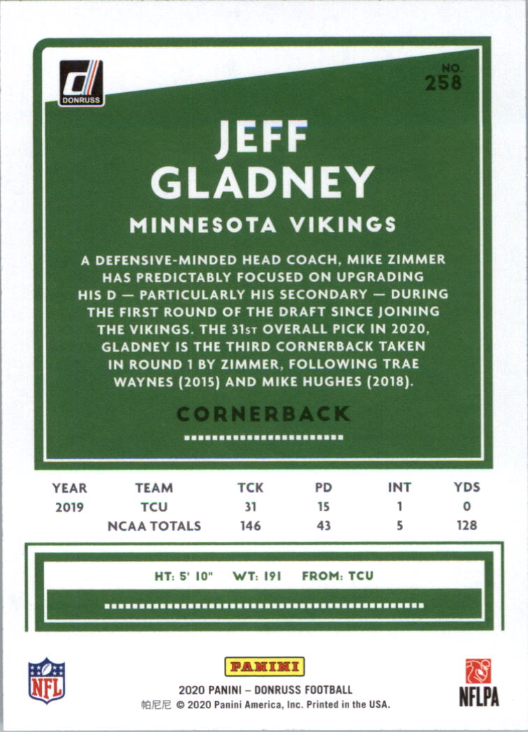 2020 Donruss Football Card Pick (Base) 210-350 - Picture 101 of 265