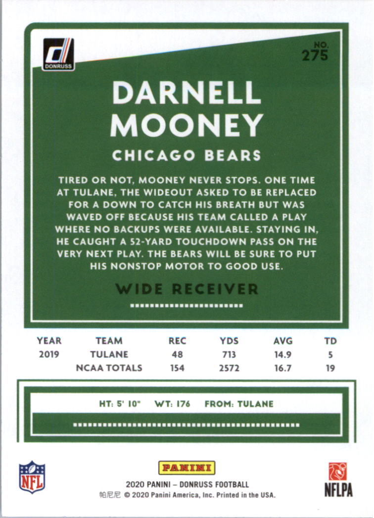 2020 Donruss Football Card Pick (Base) 210-350 - Picture 135 of 265