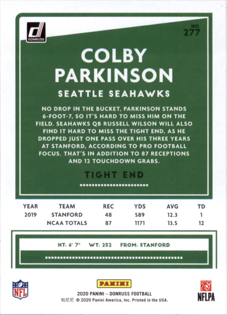 2020 Donruss Football Card Pick (Base) 210-350 - Picture 139 of 265