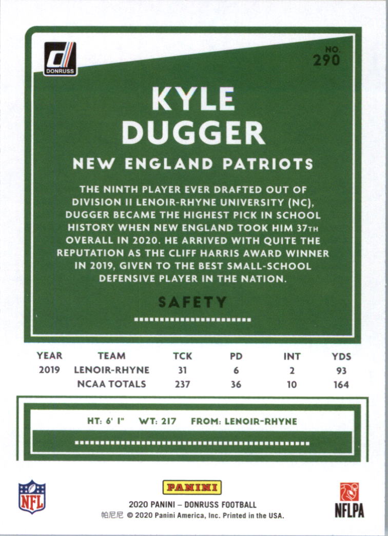 2020 Donruss Football Card Pick (Base) 210-350 - Picture 165 of 265