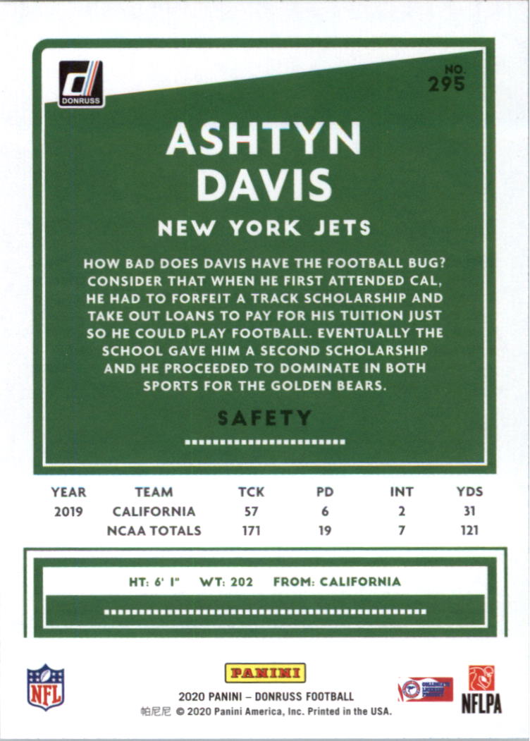 2020 Donruss Football Card Pick (Base) 210-350 - Picture 175 of 265