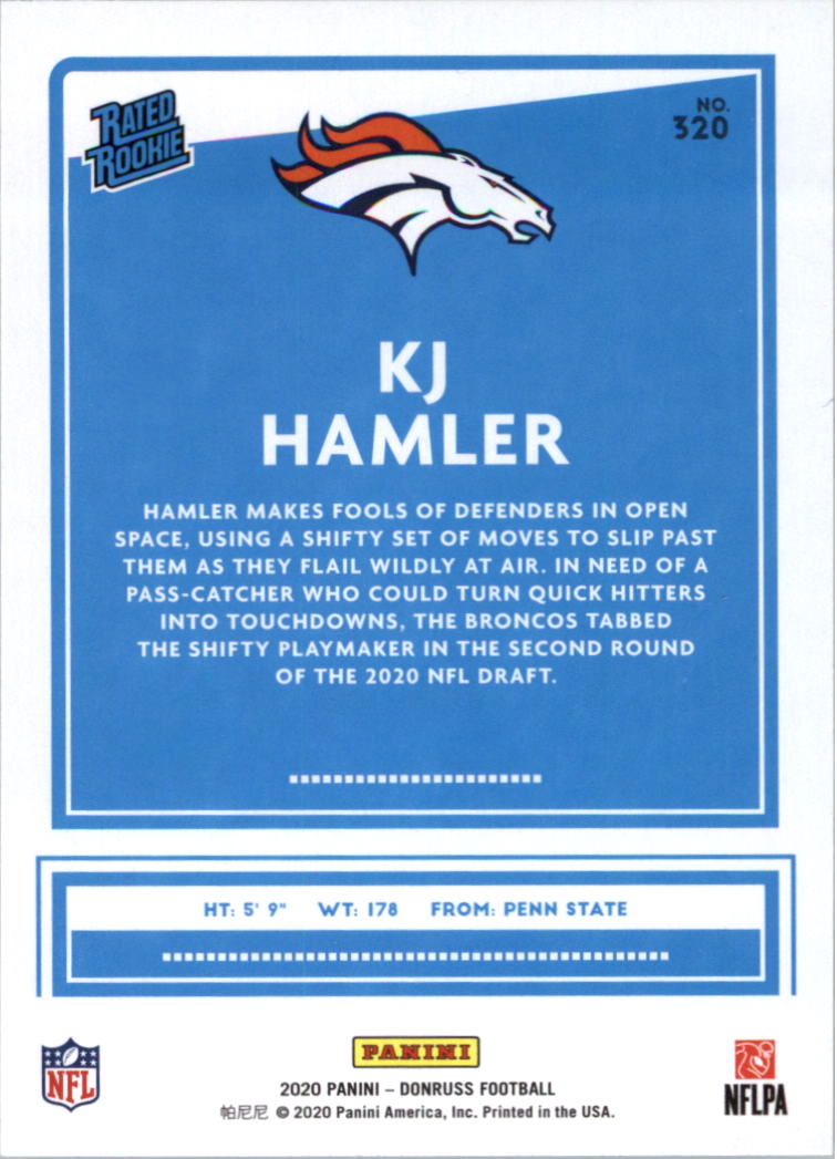 2020 Donruss Football Card Pick (Base) 210-350 - Picture 207 of 265