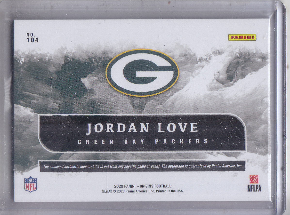 2020 Donruss #304 Jordan Love Green Bay Packers NFL Football Card (RC -  Rookie Card) NM-MT