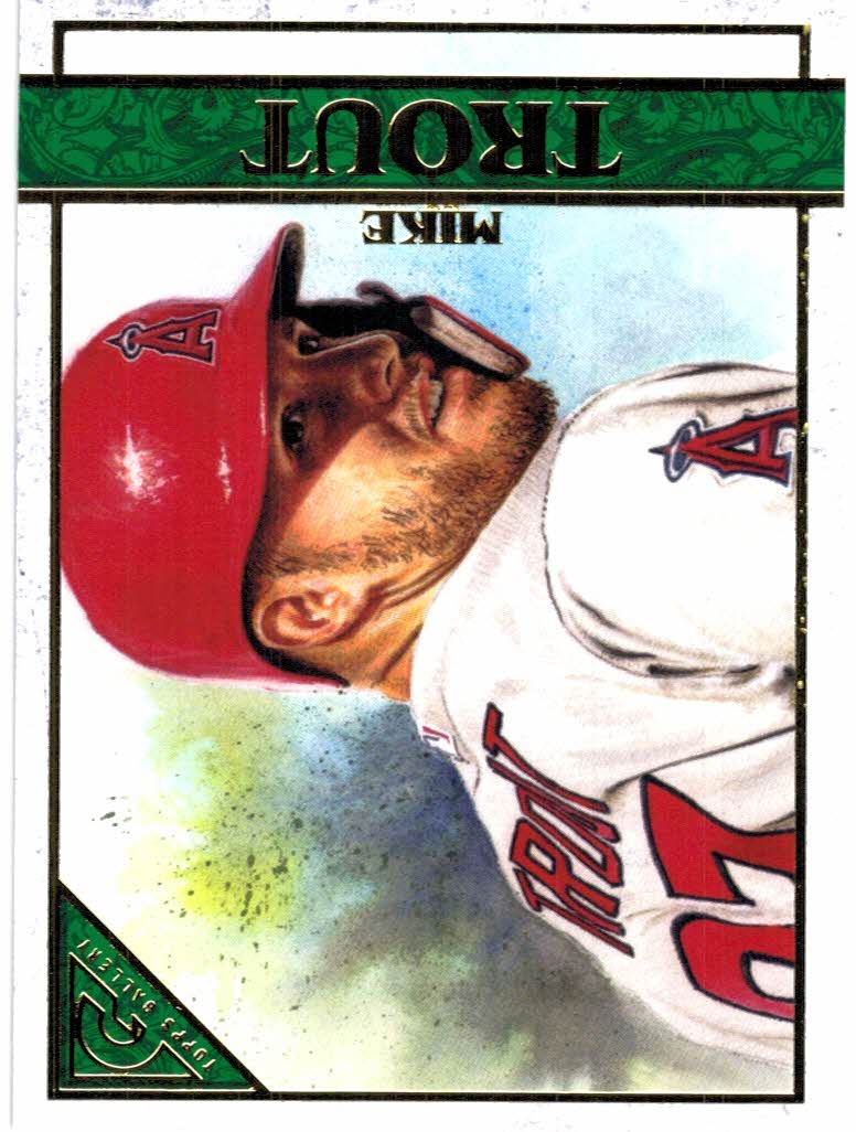2020 Topps Gallery Green #1 Mike Trout