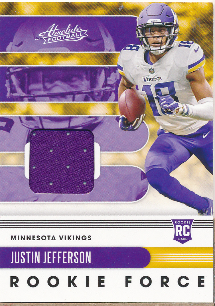 : 2019 Absolute Absolute Rookie Materials #21 Irv Smith Jr. Used  Jersey Minnesota Vikings RC Rookie NFL Football Trading Card : Collectibles  & Fine Art