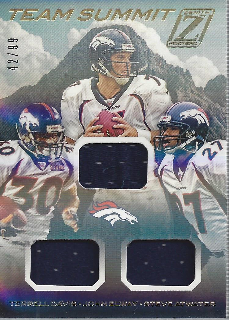 2020 Zenith Team Summit Denver Broncos Elway/Davis/Atwater offers 59/99