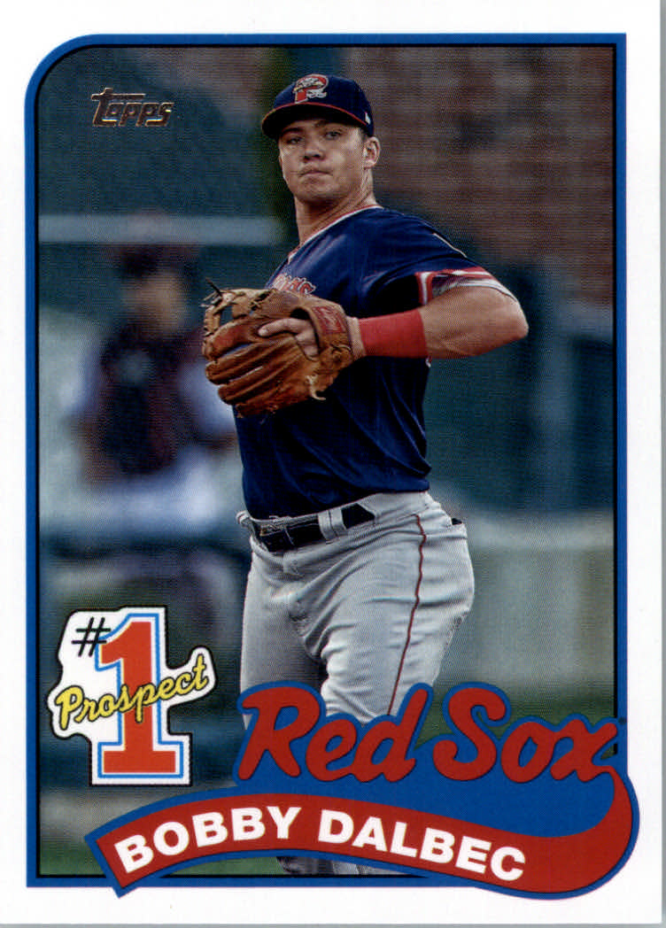 2019 Topps Heritage Baseball # 28 Bobby Dalbec Red Sox Rookie