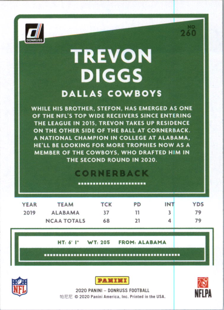 2020 Donruss Football Card Pick (Base) 210-350 - Picture 105 of 265