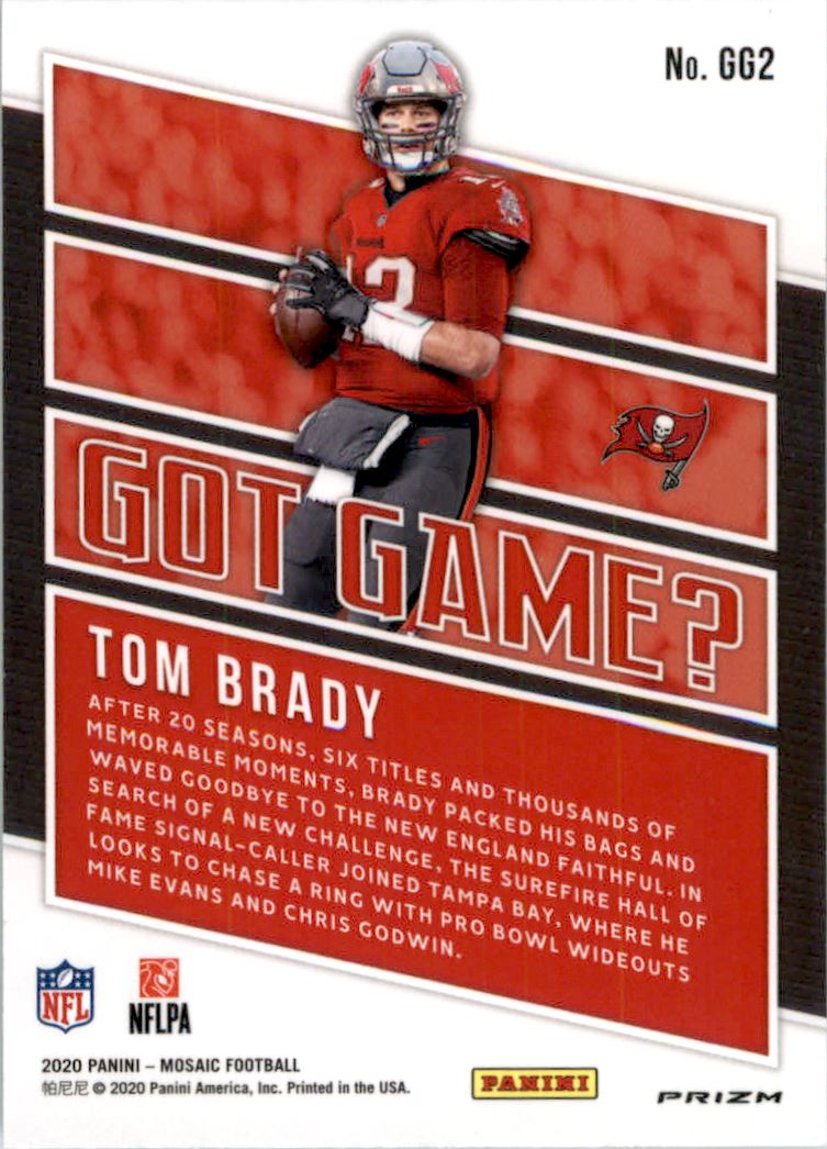 2020 Panini Mosaic Got Game Mosaic Green #2 Tom Brady