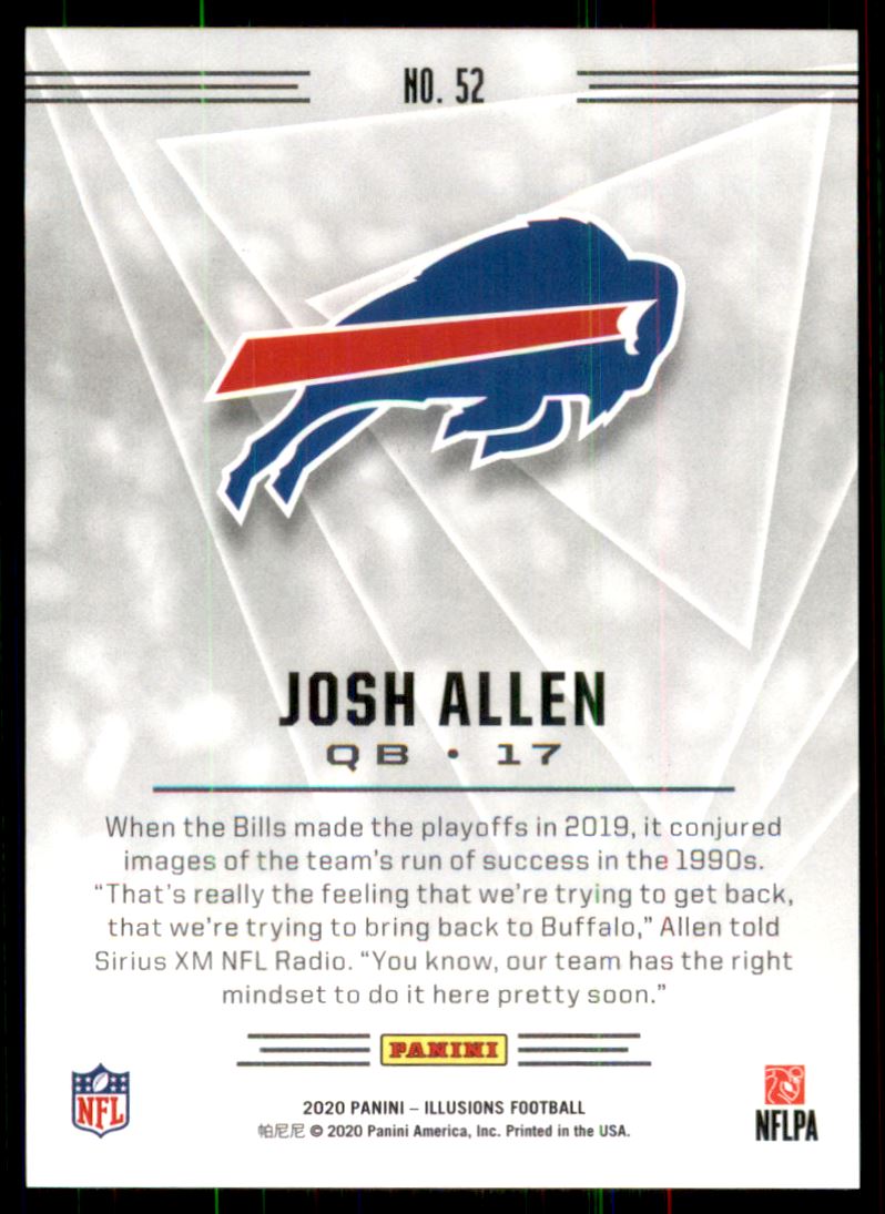 2020 Panini Illusions Retail #52 Josh Allen Buffalo Bills Football Card