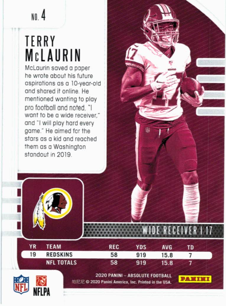 Terry McLaurin Signed Washington Football Team Jersey (Beckett) Redskins  W.R.