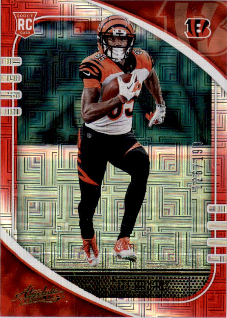 2020 Panini Absolute #190 Tee Higgins RC Rookie Cards Cincinnati Bengals