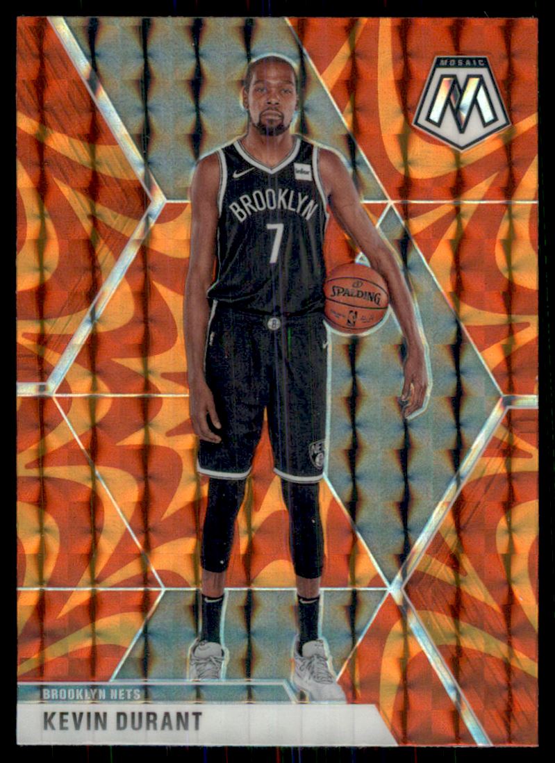 2019-20 Panini Mosaic Mosaic Orange Reactive #1 Kevin Durant