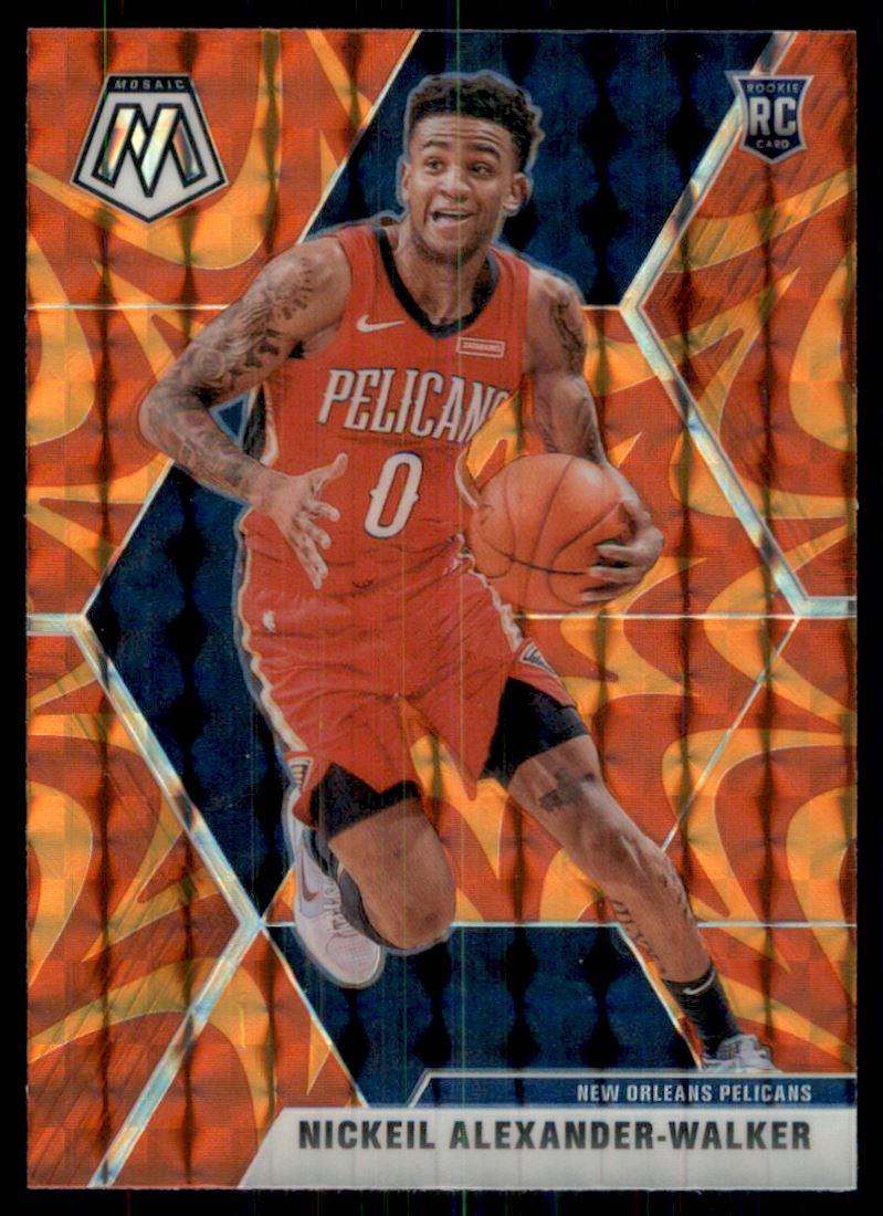 2019-20 Panini Mosaic Mosaic Orange Reactive #205 Nickeil Alexander-Walker