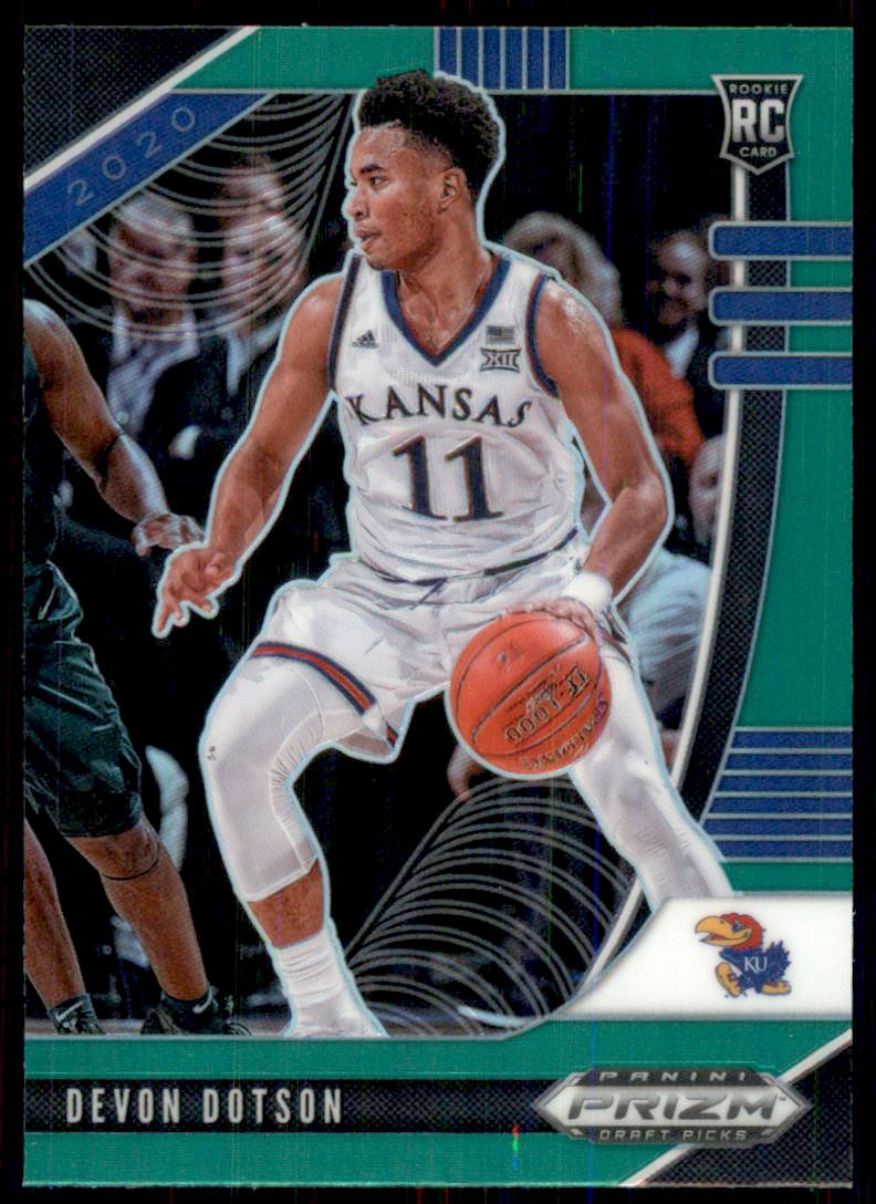 2020-21 Panini Prizm Draft Picks Prizms Green #72 Devon Dotson - NM-MT