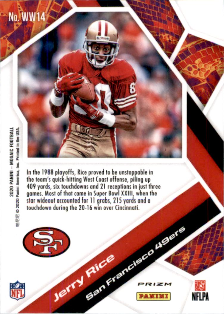 : 2020 Donruss #18 Jerry Rice San Francisco 49ers NFL