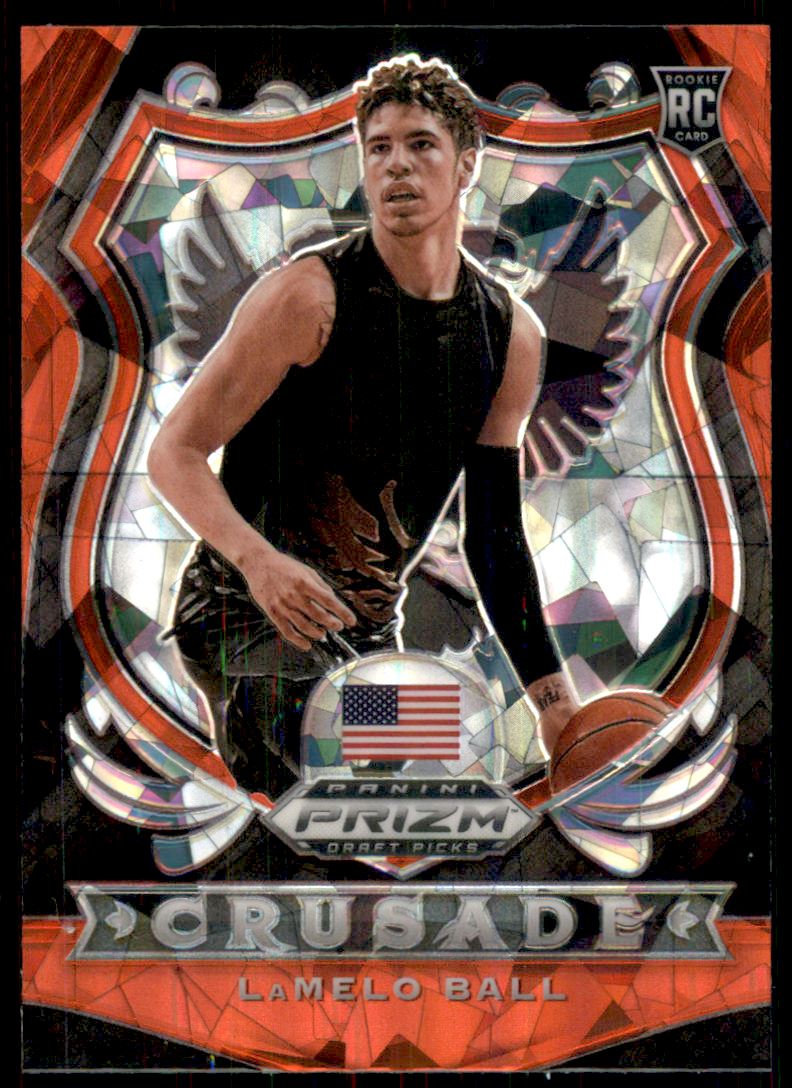 2020-21 Panini Prizm Draft Picks Prizms Red Ice #83 LaMelo Ball CR