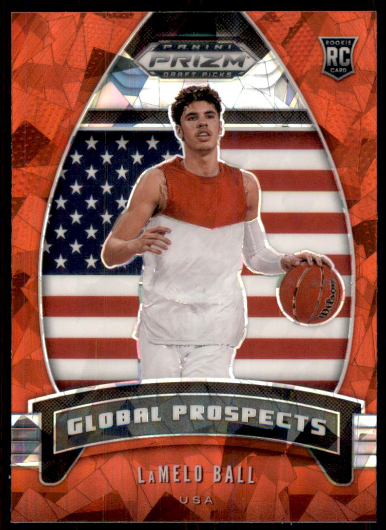 2020-21 Panini Prizm Draft Picks Prizms Red Ice #98 LaMelo Ball GP