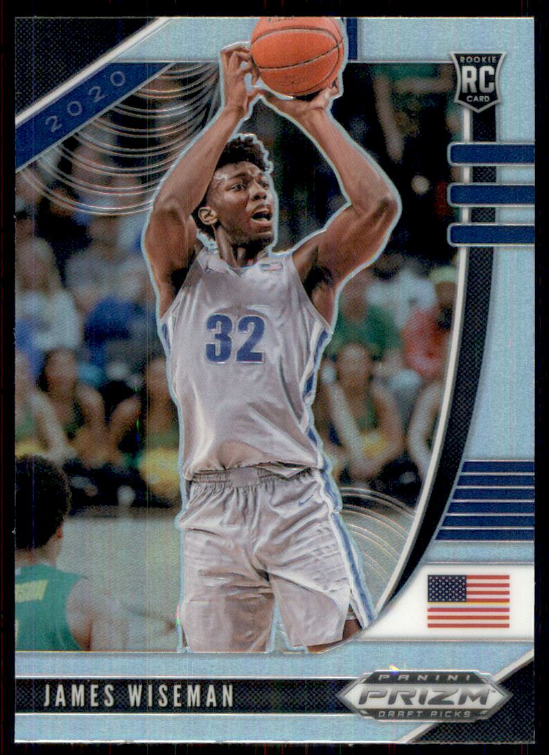 2020-21 Panini Prizm Draft Picks Prizms Silver #42 James Wiseman - NM-MT