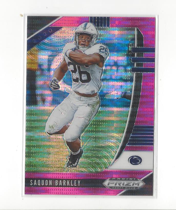 2020 Panini Prizm Draft Picks Prizms Pink Pulsar #88 Saquon