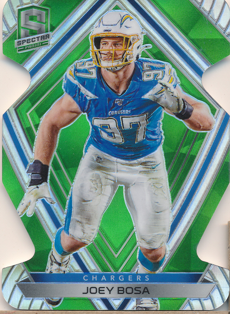2020 Panini Spectra Neon Green Die Cut #117 Joey Bosa