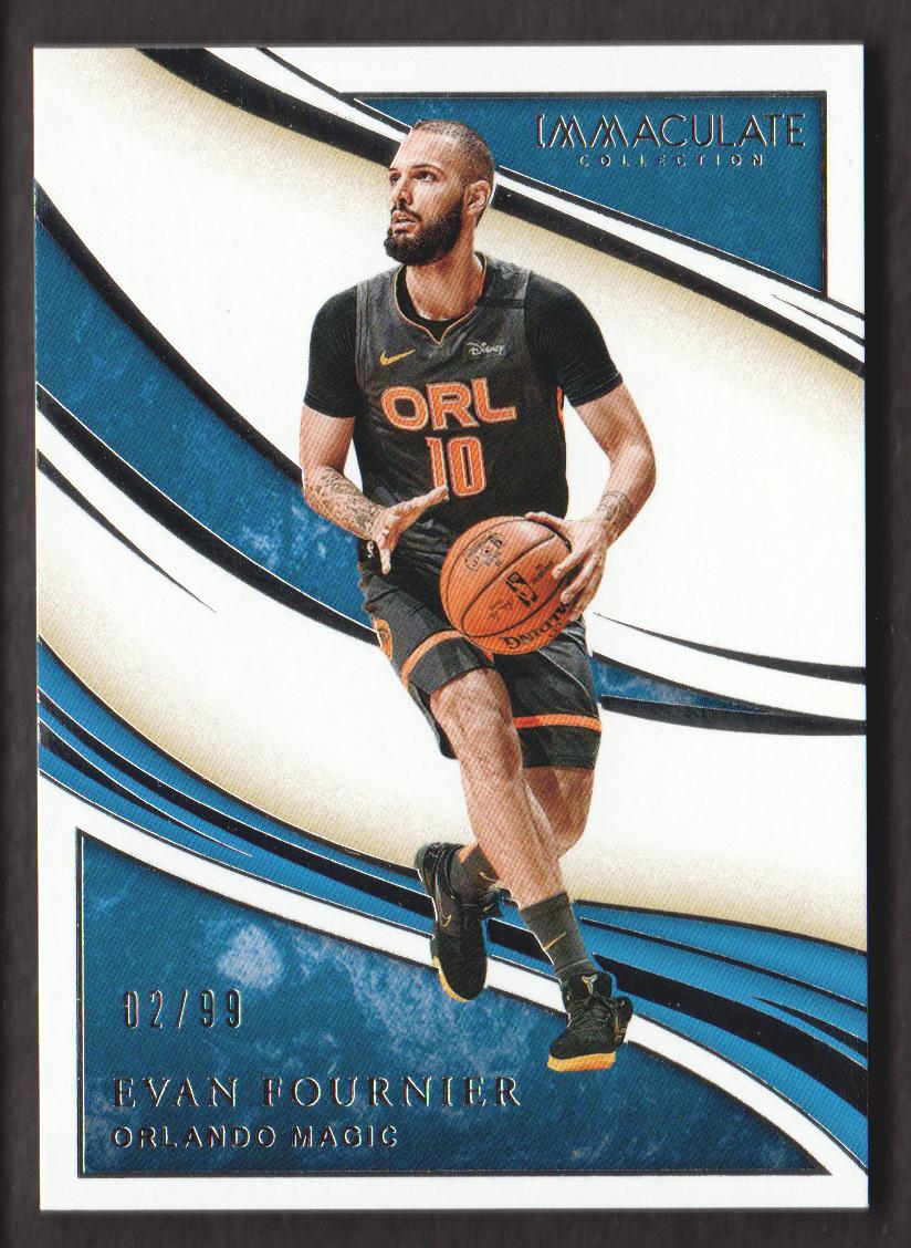 2019-20 Immaculate Collection #30 Evan Fournier