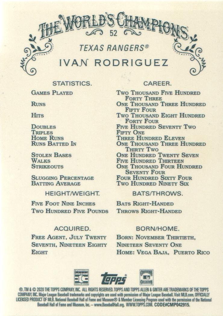 2020 Topps Allen and Ginter Chrome Baseball BASE Cards: Pick from List (#1-300) - Picture 37 of 280