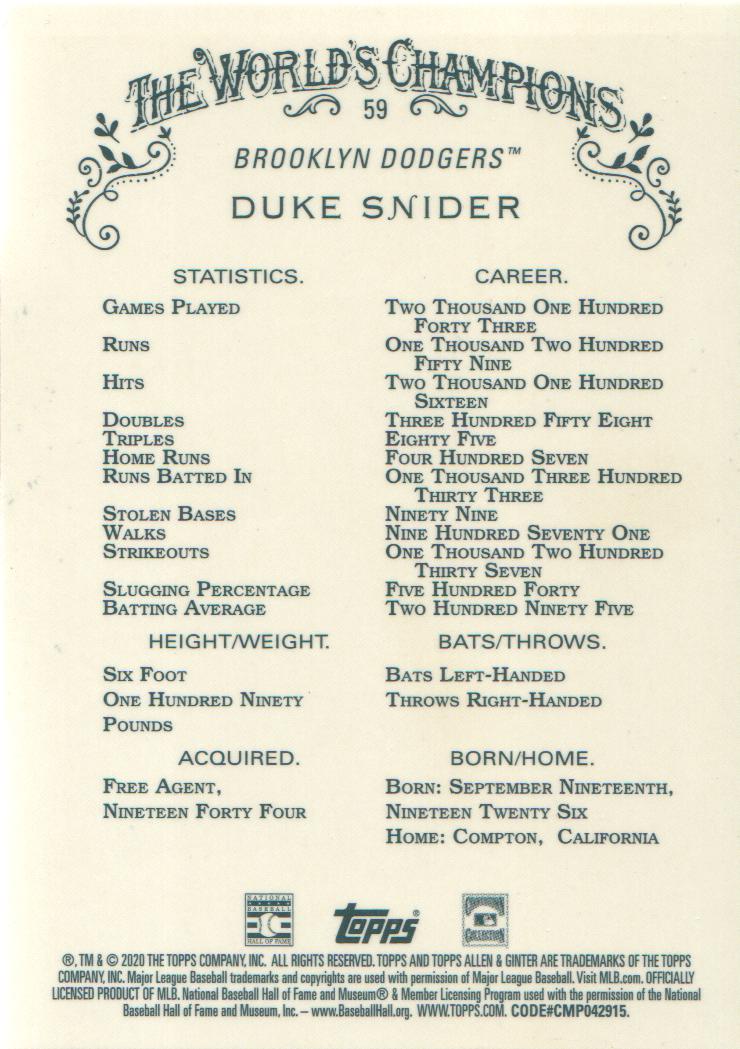 2020 Topps Allen and Ginter Chrome Baseball BASE Cards: Pick from List (#1-300) - Picture 44 of 280