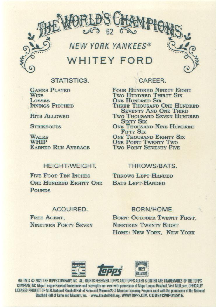 2020 Topps Allen and Ginter Chrome Baseball BASE Cards: Pick from List (#1-300) - Picture 47 of 280