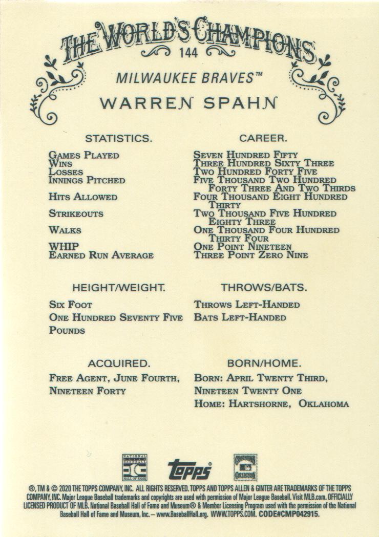 2020 Topps Allen and Ginter Chrome Baseball BASE Cards: Pick from List (#1-300) - Picture 113 of 280