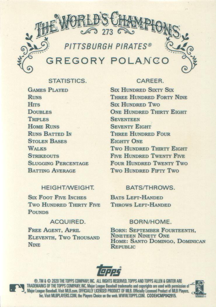 2020 Topps Allen and Ginter Chrome Baseball BASE Cards: Pick from List (#1-300) - Picture 253 of 280