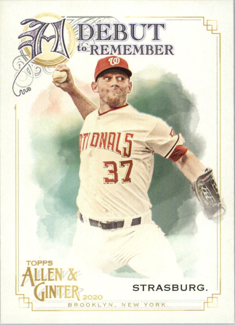2020 Topps Allen and Ginter A Debut to Remember #DTR26 Stephen Strasburg