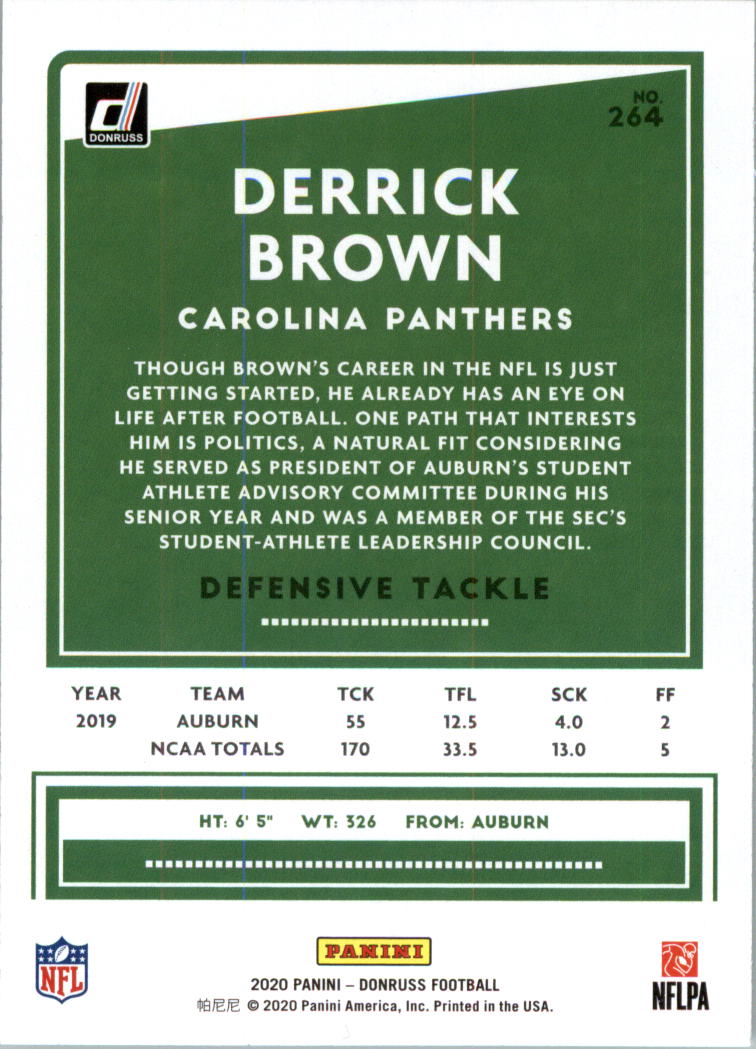 2020 Donruss Football Card Pick (Base) 210-350 - Picture 113 of 265