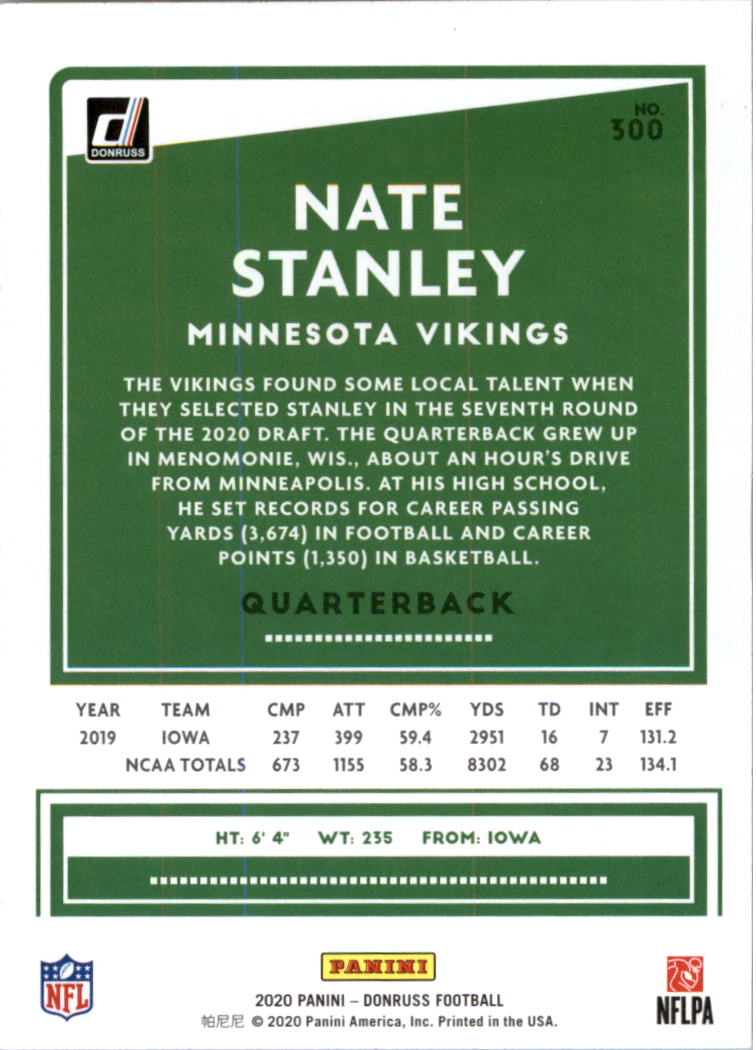 2020 Donruss Football Card Pick (Base) 210-350 - Picture 185 of 265