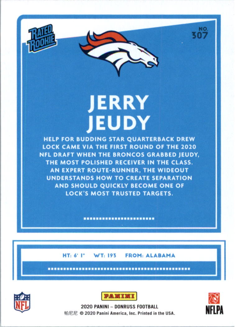 2020 Donruss Football Card Pick (Base) 210-350 - Picture 191 of 265