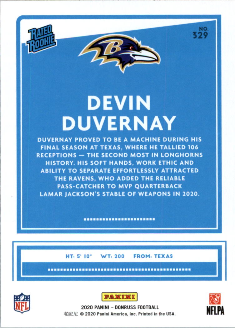 2020 Donruss Football Card Pick (Base) 210-350 - Picture 225 of 265