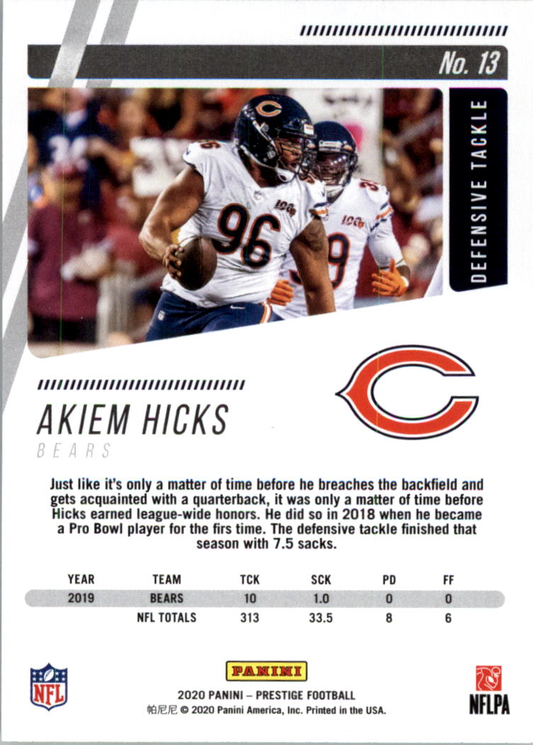 2020 Prestige Football Card Pick (Base) 1-103