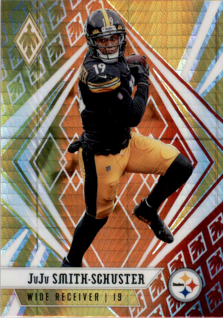 2020 Panini Phoenix Fire Burst #105 Jerry Jeudy Denver Broncos Rookie  Football Card