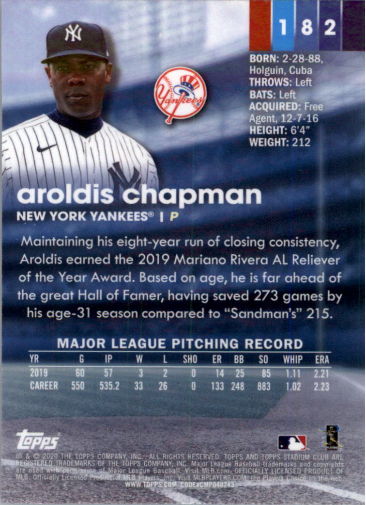 2020 Stadium Club Chrome Baseball Card Pick (Base) 144-400