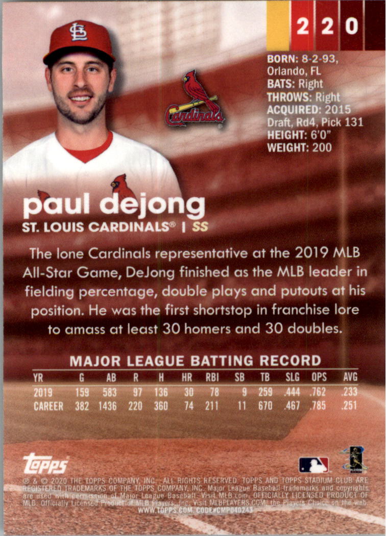 2020 Stadium Club Chrome Baseball Card Pick (Base) 144-400