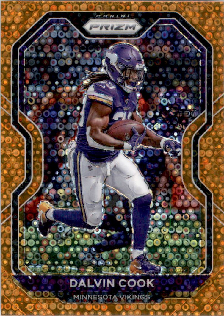 2020 Panini Prizm Prizms Orange Disco #218 Dalvin Cook