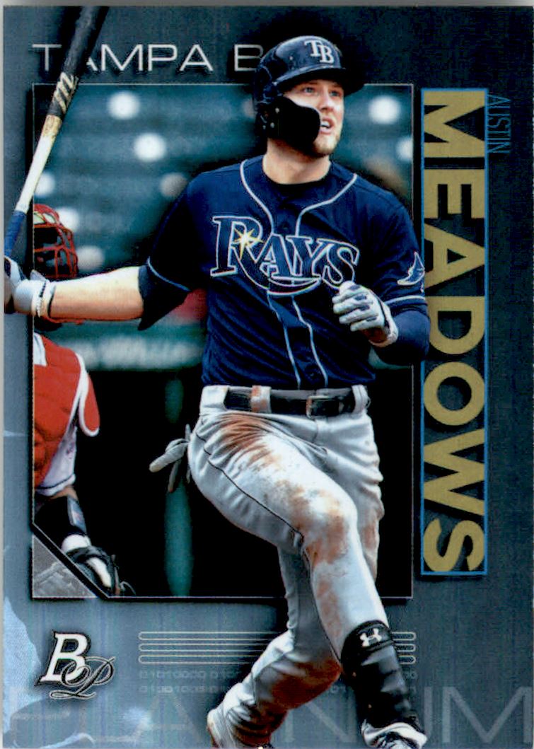 2020 Bowman Platinum 66 Austin Meadows NMMT Burbank Sportscards