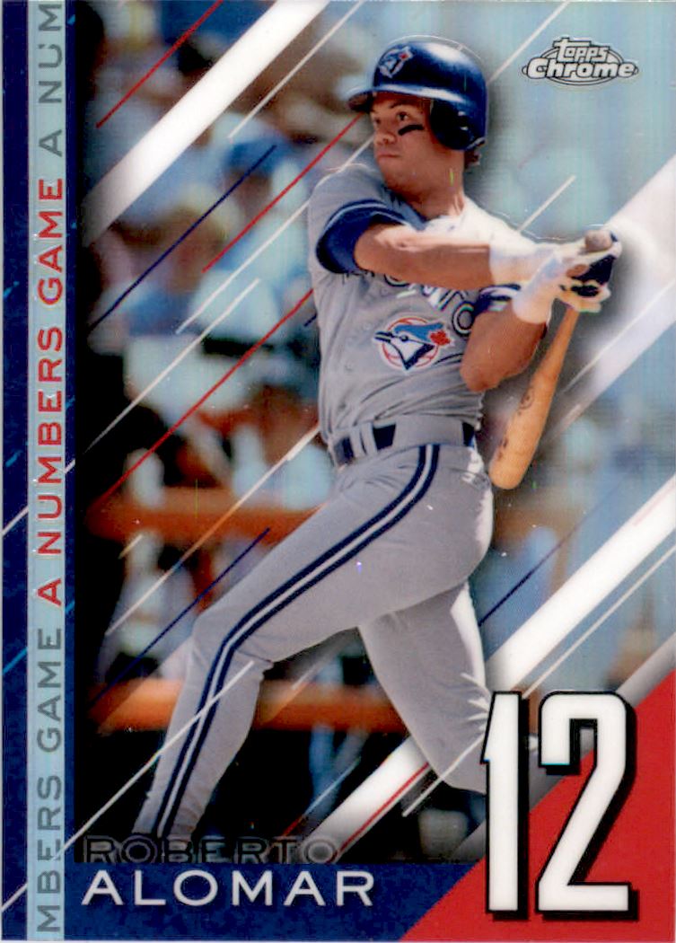2020 Topps Chrome Update A Numbers Game #NGC1 Roberto Alomar