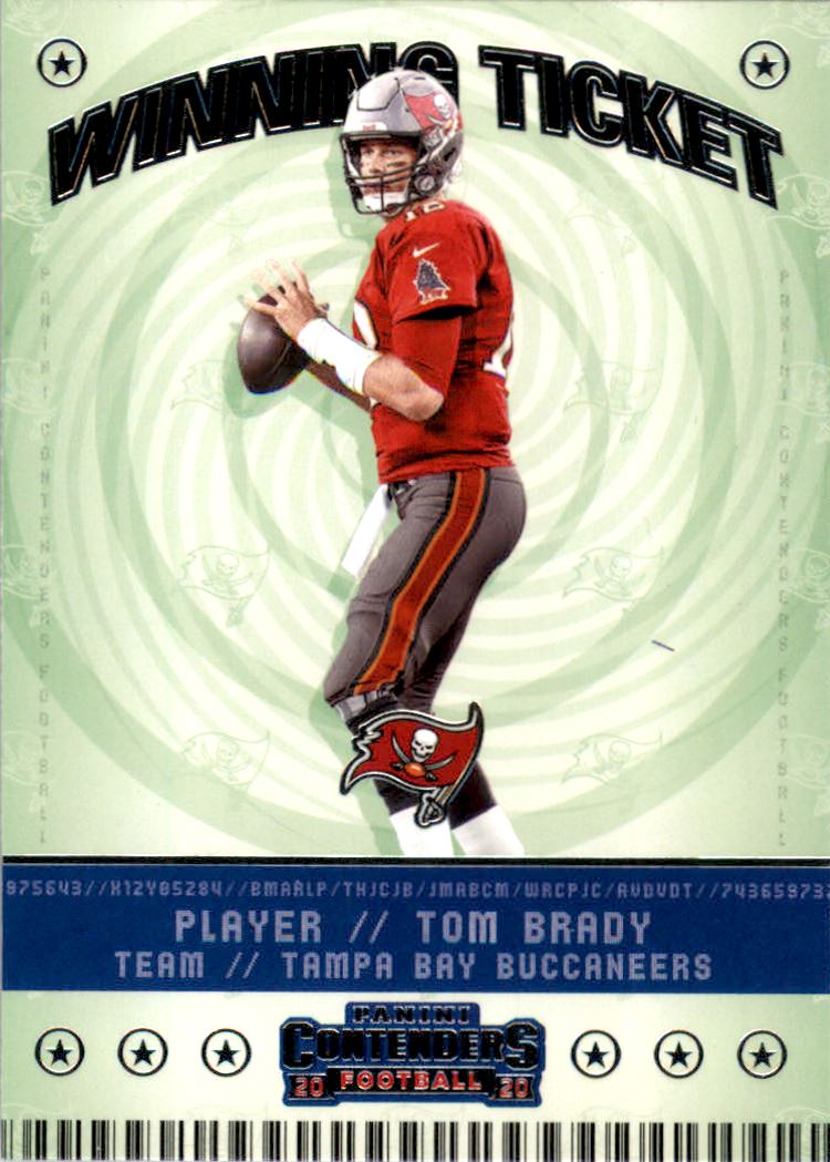 2020 Panini Contenders Winning Ticket #3 Tom Brady
