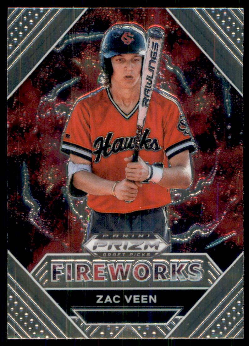 2020 Bowman Chrome 1st Edition Red Refractor Zac Veen ROOKIE AUTO