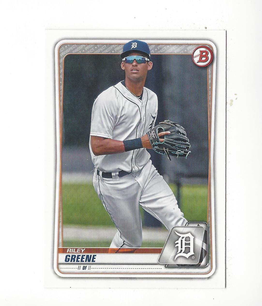 2020 Bowman Draft #BD180 Riley Greene