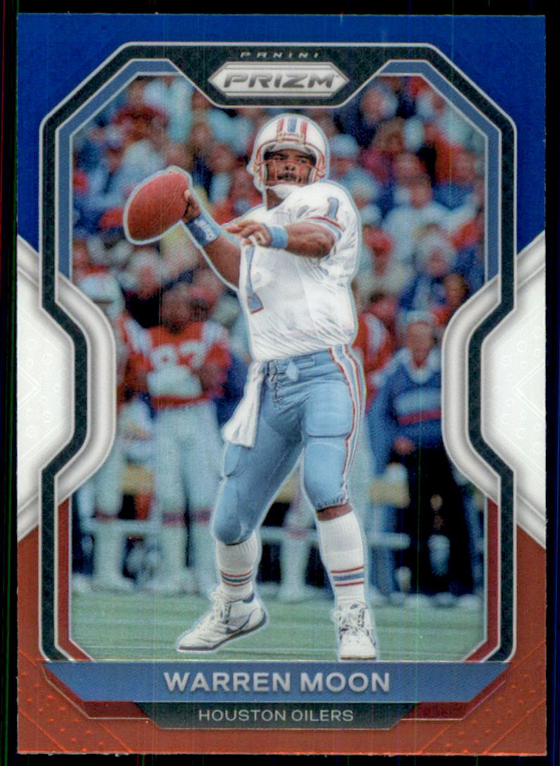 2020 Panini Prizm Prizms Red White and Blue #110 Warren Moon