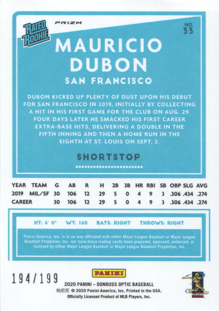 2020 Donruss Optic Baseball Pink Velocity: Parallel: Pick from List - Bild 9 von 23