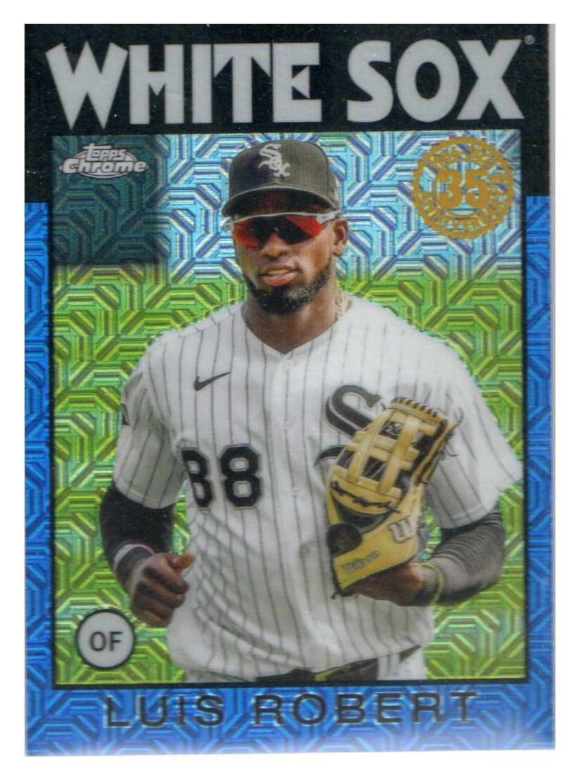 2021 Topps '86 Topps Silver Pack Chrome Blue Refractors #86BC75 Luis Robert